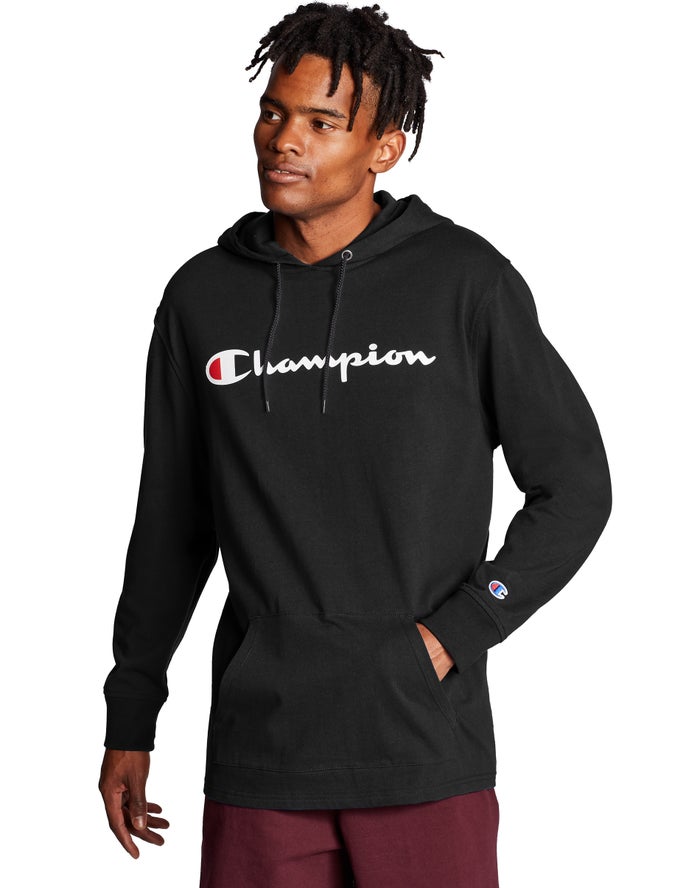 Champion Mens Hoodie NZ - Middleweight Black ( 3192-TZOMP )